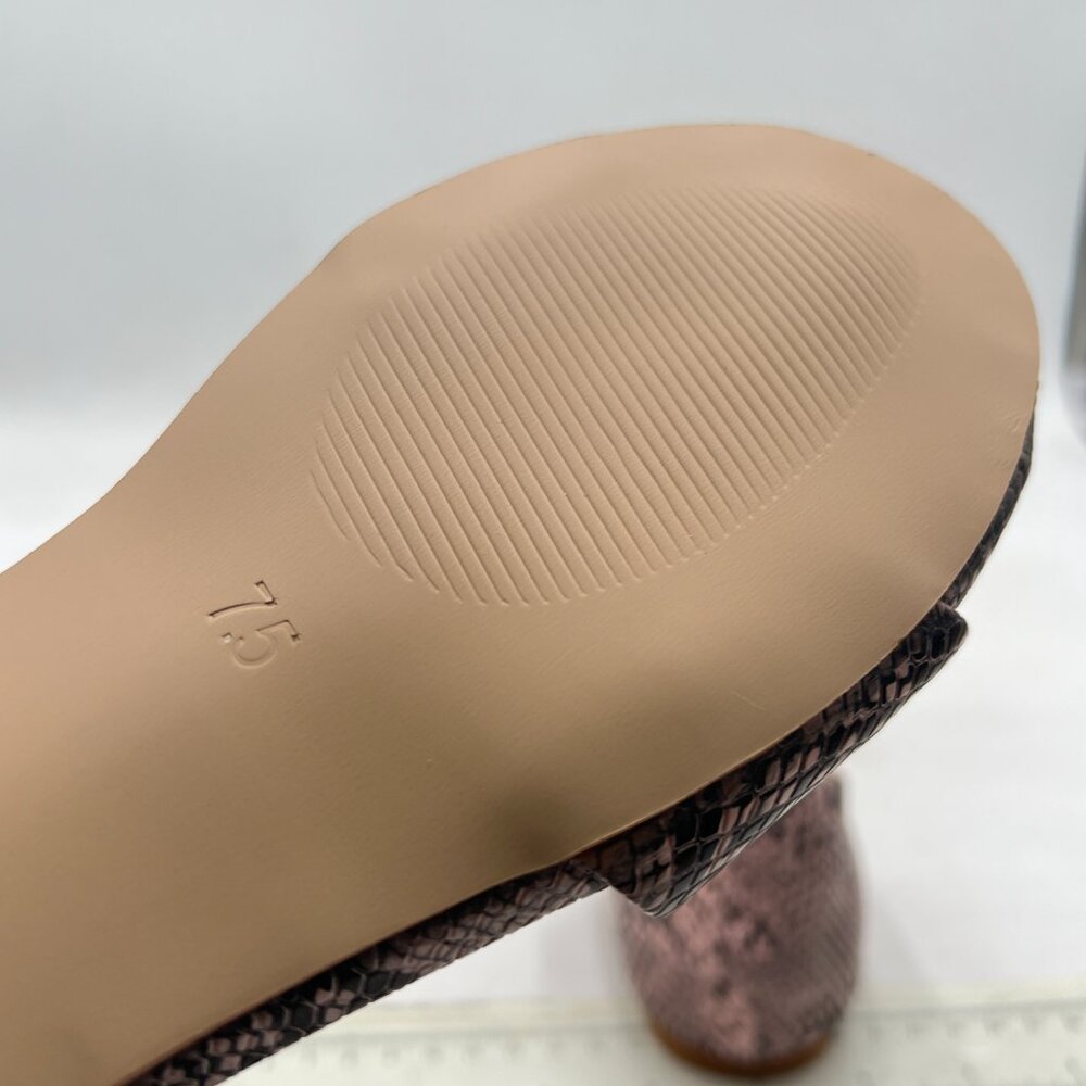 YDN Brown Sepentine Open Toe D'Orsay Casual Flats Sandals Slip on Comfy Shoes - Picture 6 of 8